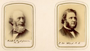 Retratos de Richard Redgrave e Edward Matthew Ward